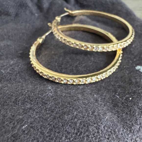 Coach gold hoop earrings - Picture 2 of 2